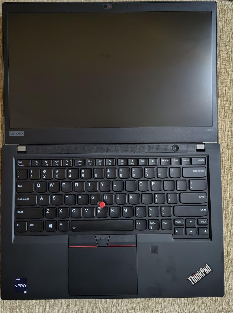 Lenovo ThinkPad T490 Intel Core i5– 8th Gen 8GB DDR4 RAM 256GB M.2 SSD 14” FHD Touchscreen | 180° Foldable
